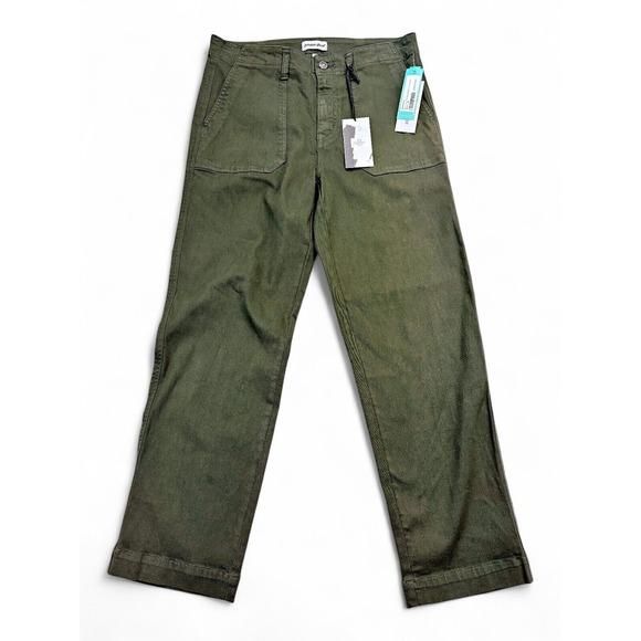 studio blue Pants - Studio Blue Sophia High Rise Relaxed Utility Pants Olive Green Womens 10